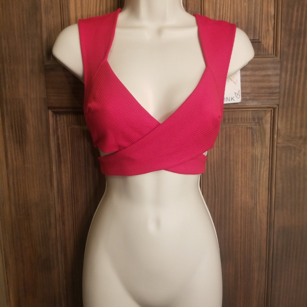 Mink Pink red crop top